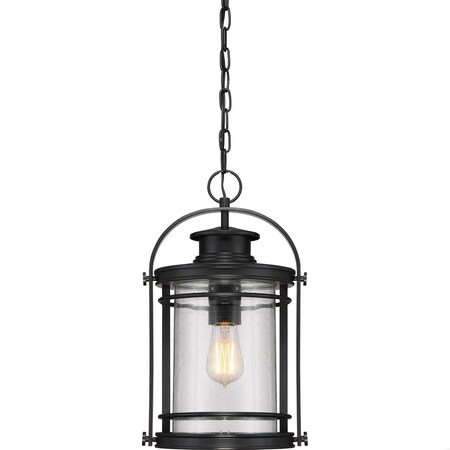 Quoizel Booker 1-Light Mystic Black Mini Pendant BKR1510K